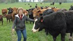 Jeanne White and Cows 